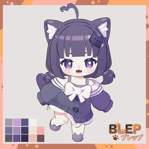 Mimi 🐱🫐 | Blep35 Studio【オリジナルVRMモデル / VTuber・配信向け】