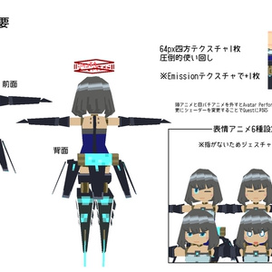 ローポリU10mk2【VRChat想定アバター】