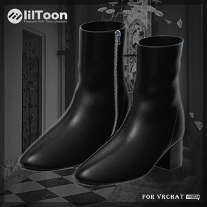 【全品半額中】🖤Noir Square Boots🖤【15アバター対応】 