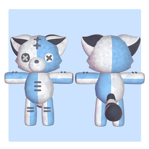 【オリジナル3Dモデル】ほわぬい 缩略图 4