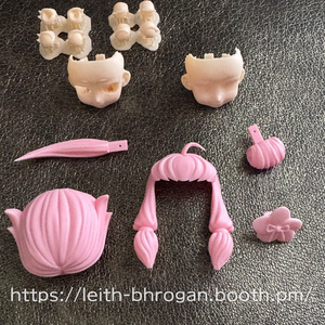 ねんどろいど用 桑名江ヘアパーツ - DropTrapWeb - BOOTH