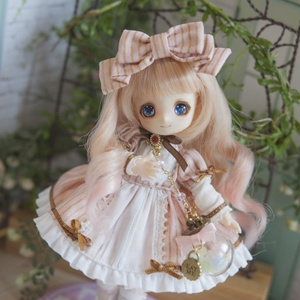 【29日20時までSALE】　リカちゃん　日本髪風　本体と着物セット　☆リユース リカちゃん 日本髪風本体と着物セット☆リユースハンドメイド