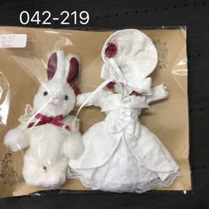 オビツ11サイズ ドレスセット(うさ耳)(ぬいぐるみセット)