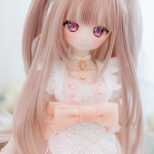 ドール用ウィッグ 】9インチ ブラウン 目安サイズMDD/DD/SD <Wig for