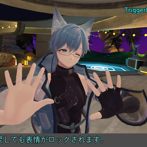 【VRChat / FaceEmo】TriggerFaceLock - 左トリガーで表情固定できるやつ【Unity】