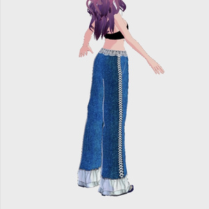 Flare Jeans with corsette details