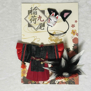 オビツ11 ねんどろいど どーる 服 ハロウィン 黒猫 着物 きつね 和風セット オビツ11 ねんどろいど どーる 服 ハロウィン 黒猫 着物 きつね