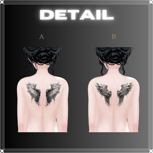 【ボディータトゥー】wings tattoo 5pattern【テクスチャ】【森羅対応】 缩略图 3