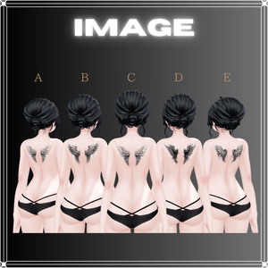 【ボディータトゥー】wings tattoo 5pattern【テクスチャ】【森羅対応】 缩略图 2