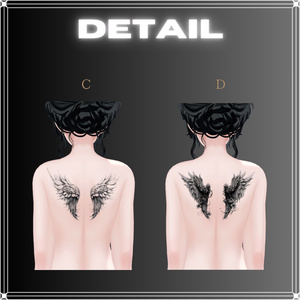 【ボディータトゥー】wings tattoo 5pattern【テクスチャ】【森羅対応】 缩略图 4