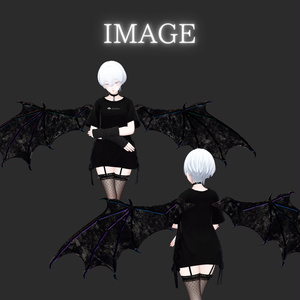 【こうもりwing】腕追従モデル入り【小さくしてつけるのもかわいい♪】 缩略图 4