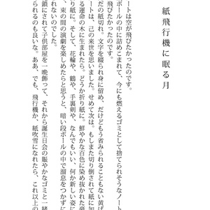 【幻想短編集Ⅰ】紙飛行機に眠る月