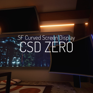 -CSD ZERO- VRChat向け湾曲Display・PhotoFrame