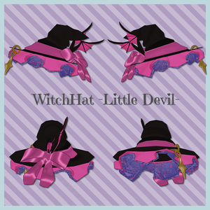 【映え&小悪魔】WitchHat -Little Devil-【小物】