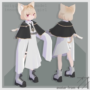 【オリジナル3Dモデル】ルニアン -Runyan- 【VRChat】 缩略图 2
