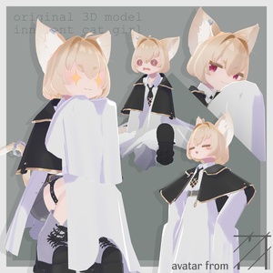 【オリジナル3Dモデル】ルニアン -Runyan- 【VRChat】 缩略图 3