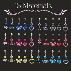 【VRChat想定】13色 へそピアス◇Belly Piercings 缩略图 3
