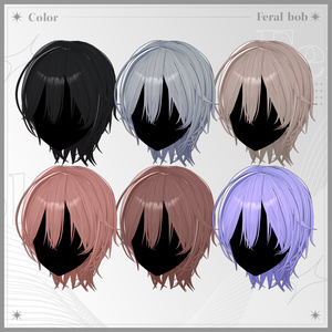 [VRC Hair] Feral Bob 缩略图 6