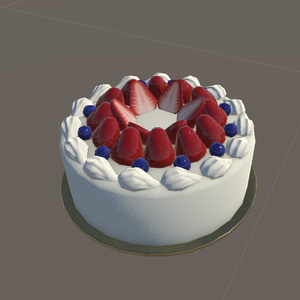 シンプルなホールケーキ