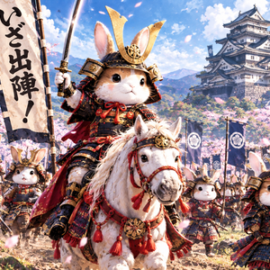 デジタルペーパー　「戦国うさぎ」