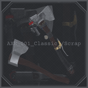 【VRChat想定】AXE_001_Classic /Scrap（2種セット / lilToon質感設定済）