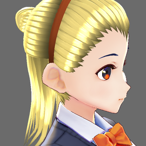 [VROID] blonde bun hair preset with bone