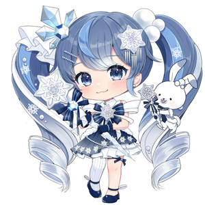 【完売・ありがとうございました！】雪ミク2025・クリスタルちゃんアクスタ