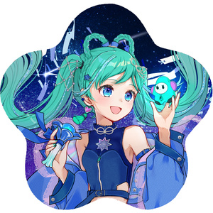 ホロ加工缶バッジD＜asteroid：巡音ルカ＞ - Rella Artworks