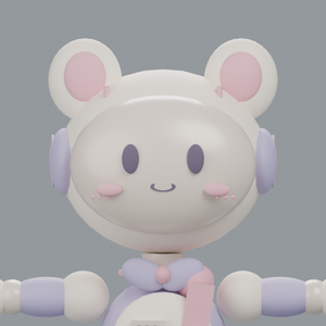 MOKO｜丸耳の配信マスコット・3色セット【VRM 0.x】