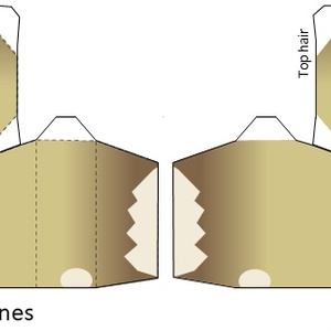 Luxiem Figure PaperCraft PDF| Folding guidelines