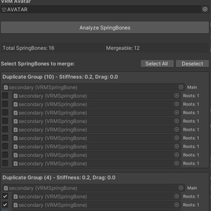 [無料] PhysBone to SpringBone Converter 缩略图 6
