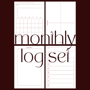 monthly log set｜マンスリーログセット