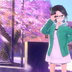 【VRoid】3色・Splitパーカー (Open Hoodie dress)