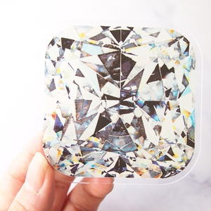 Cushion cut  DIAMOND 複製原画アクリルコースター💎