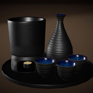 [無料]VRC向け3Dモデル「酒セット」