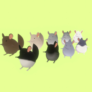 【無料】VRChat用アバター：チンチラ　2024年版 缩略图 2