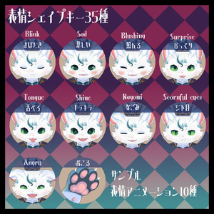 【オリジナル3Dモデル】精霊ニャンクル【VRChat/Cluster対応】 缩略图 3