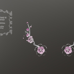 [VRC] Plum Ear Cuff & Plum Branch Horn Set [3D]