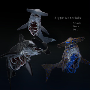 【オリジナル3Dモデル】GluttonShark 缩略图 2