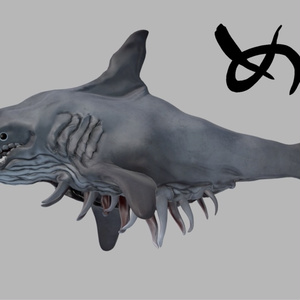 【オリジナル3Dモデル】GluttonShark 缩略图 5