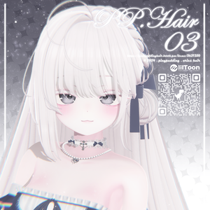 【5アバター対応】 P♡P.Hair 03 【VRChat用ヘアモデル】