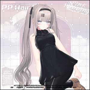 【7アバター対応】 𝐏♡𝐏.𝐇𝐚𝐢𝐫 𝟏𝟏 【VRChat用ヘアモデル】 缩略图 13