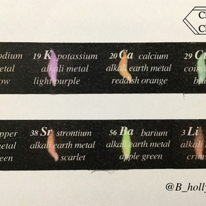 炎色反応マスキングテープ