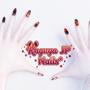 Crimson Eclipse Nails for Kaguya