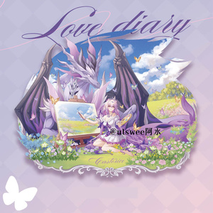 ブルーアーカイブ　聖園ミカ　色紙 ブルーアーカイブ ブルアカ 聖園ミカ 手描きイラスト 色紙