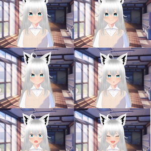 [3D avatar] Vroid model - kitsune