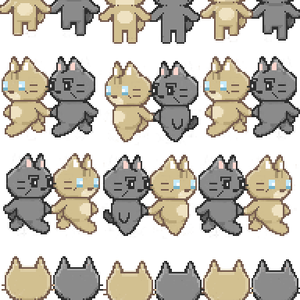 pictSQUARE用手繋ぎヴァシ尾猫アバター