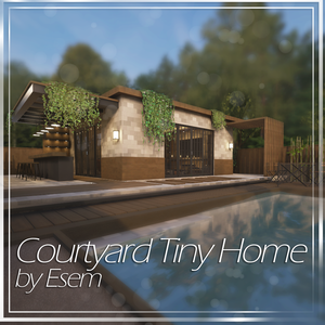 【VRC向けワールド想定】Courtyard Tiny Home