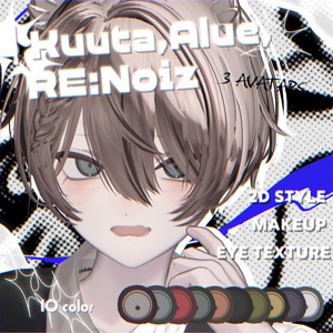 Kuuta , Alué , RE：Noiz ✸ 2D style makeup + eye texture