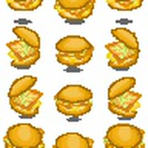 pictSQUARE用のフィッシュバーガー風アバター
